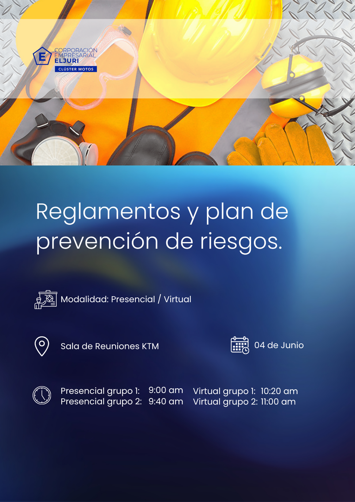 Socialización de Reglamentos y Plan de Prevención de Riesgos.